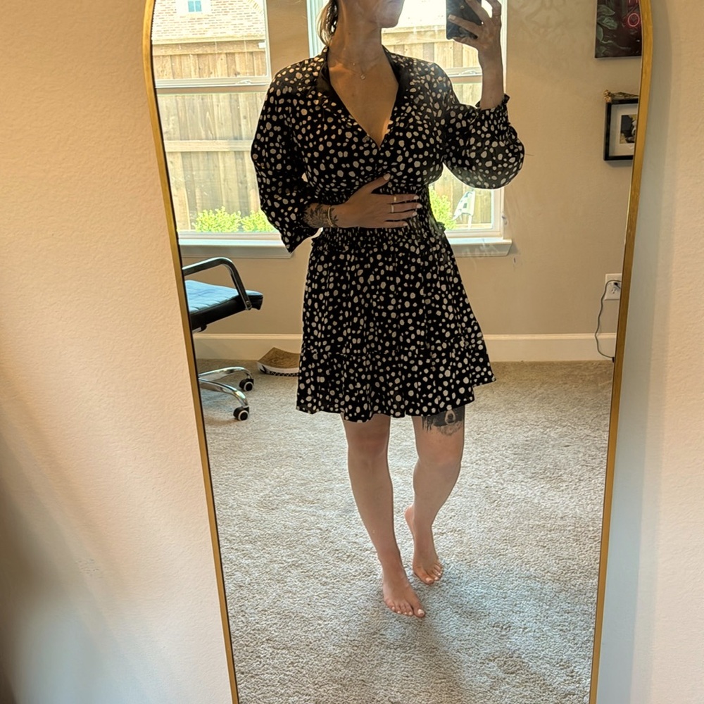 Pretty garden printed dress